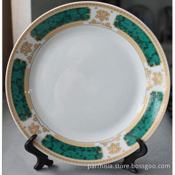Sublimation 8" Green Border plate
